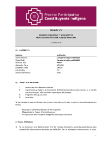 Acta Nº3 Consejo Consultivo Proceso Constituyente Indígena