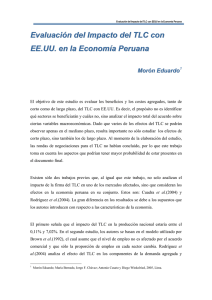 Evaluación del Impacto del TLC con EE.UU. en la Economía Peruana
