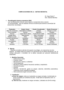 COMPLICACIONES DE LA ASFIXIA NEONATAL Dr. Hugo Salvo F