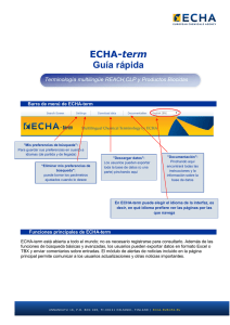 ECHA-term Guía rápida