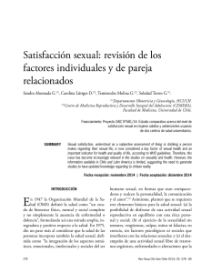Satisfacción sexual: revisión de los factores individuales y de pareja