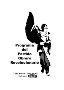 programa del partido obrero revolucionario