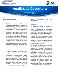 Análisis de Coyuntura - Universidad Rafael Landívar