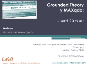 Grounded Theory y MAXqda: Juliet Corbin Webinar