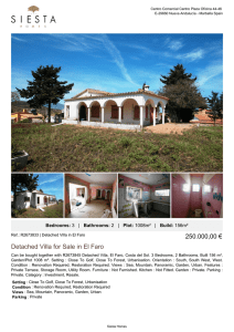 Detached Villa for Sale in El Faro