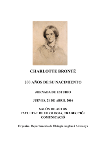 Programa jornada Charlotte Brontë