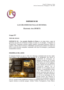 IMPERIUM III LAS GRANDES BATALLAS DE ROMA Electronic Arts