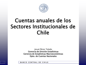 Cuentas anuales de los sectores institucionales de Chile