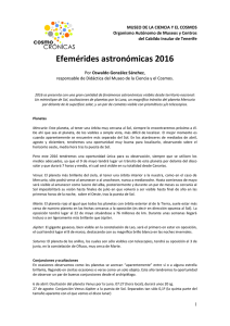 Efemérides astronómicas 2016.
