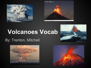 Volcanoes Vocab