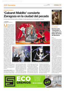 `Cabaret Maldito` convierte Zaragoza en la ciudad del pecado