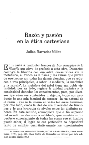 Razón y pasión en la ética cartesiana