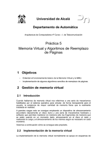 Práctica 5 Memoria Virtual y Algoritmos de Reemplazo de Páginas