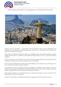 Venezuela and Brazil to Cooperate in Promoting Tourism
