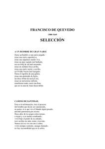 Quevedo, Francisco de - Seleccion
