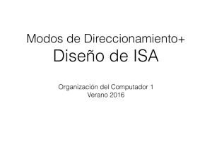 Modos de Direccionamiento/Diseño de ISA