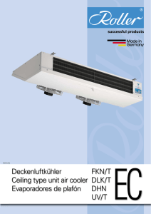 Deckenluftkühler FKN/T Ceiling type unit air cooler DLK/T
