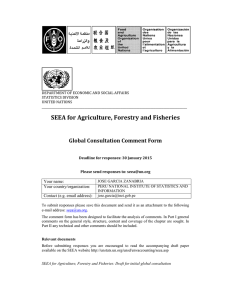 SEEA for Agriculture, Forestry and Fisheries