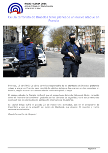 Célula terrorista de Bruselas tenía planeado un nuevo ataque en