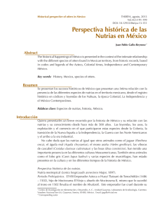 Perspectiva histórica de las Nutrias en México
