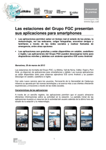 Las estaciones del Grupo FGC presentan sus aplicaciones para