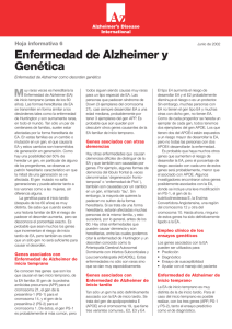 Enfermedad de Alzheimer y Genética