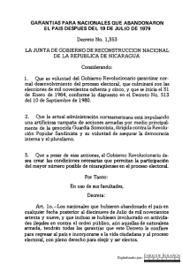 Decreto 1353 - Garantías para Nacionales que Abandonaron el