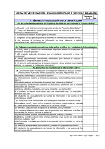 lista de verificación - evaluación paso 4 (modelo gavilán)