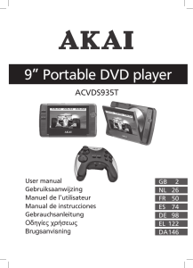 9” Portable DVD player