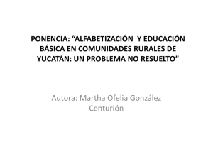 Alfabetización y educación básica en comunidades - UPN