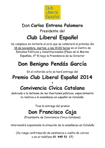 Club Liberal Español Don Benigno Pendás García Don Francisco