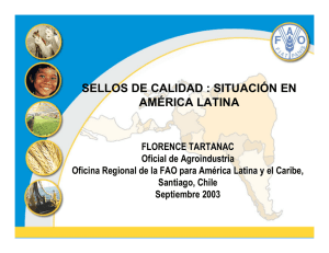 sellos de calidad : situación en américa latina