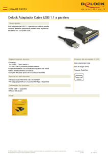 Delock Adaptador Cable USB 1.1 a paralelo