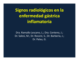 Signos radiológicos en la enfermedad gástrica inflamatoria