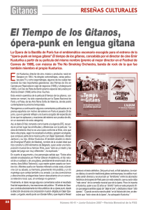 El Tiempo de los Gitanos, ópera-punk en lengua gitana