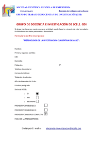 organigrama funcional del gdi - Sociedad Científica Española de