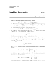 Medida e Integración - Universidad de los Andes