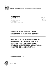 UIT-T Rec. F.74 (08/92) Dispositivos de almacenamiento