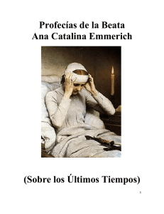 Profecías de la Beata Ana Catalina Emmerich (Sobre los Últimos