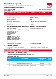 Ficha de Datos de Seguridad: Tris (hidroximetil) aminometano