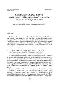 Vicente Risco y Caries Sindreu - Revistas Científicas Complutenses