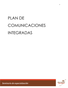 PLAN DE COMUNICACIONES INTEGRADAS