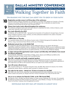 ten reasons why the dmc can assist you to grow in your faith!