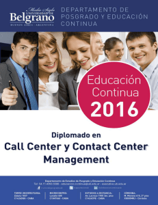 Diplomado en Call Center y Contact Center Management