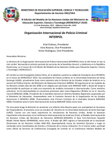 Organización Internacional de Policía Criminal INTERPOL