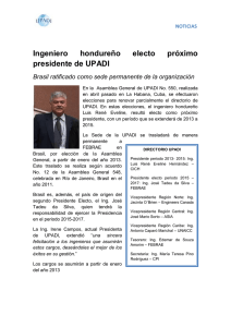 Ingeniero hondureño electo próximo presidente de UPADI