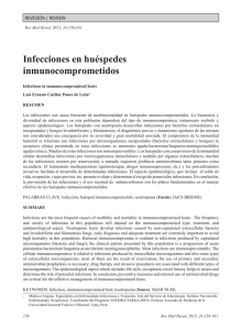 Infecciones en huéspedes inmunocomprometidos