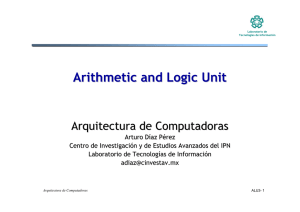 Arithmetic and Logic Unit