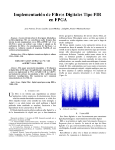 Implementación de Filtros Digitales Tipo FIR en FPGA