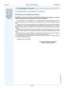 Nombramiento - Gobierno de Aragón